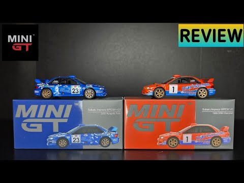 Feature Image thumbnail for the video blog Mini GT - Subaru Impreza WRC - 2000 Acropolis & 1999 DRM - REVIEW by  booster_diecast
