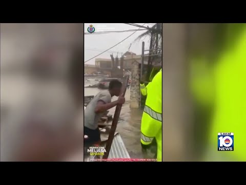 New images and video released as catastrophic Hurricane Melissa rips through Jamaica