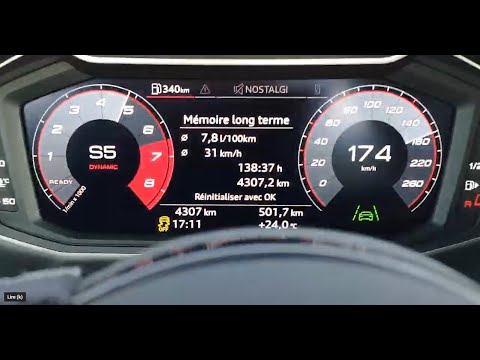 Audi A1 II 2022 sportback 35 TFSI 150 S-Tronic 0-100 km/h acceleration