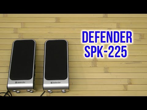 Компьютерные колонки Defender SPK-225 черный-серебристый - Видео