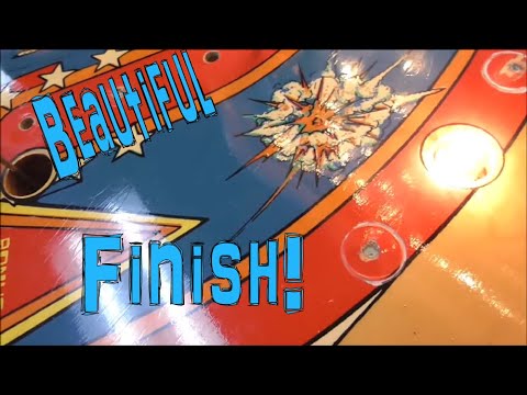 Cleaning a 1978 Six Million Dollar Man Pinball Machine Playfield  And Found A Bicycle Tube