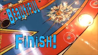 Cleaning a 1978 Six Million Dollar Man Pinball Machine Playfield  And Found A Bicycle Tube