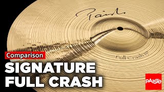 Video thumbnail for PAISTE CYMBALS - Comparison - Signature Full Crashes by Paiste Cymbals
