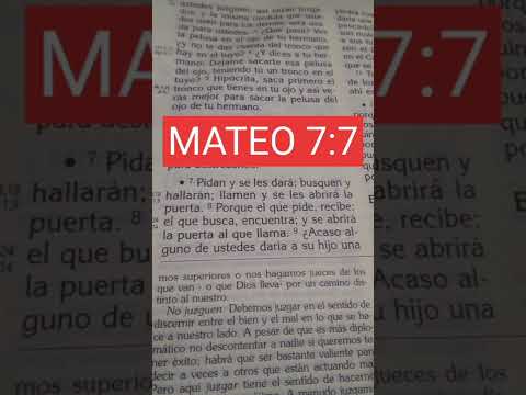 MATEO 7:7