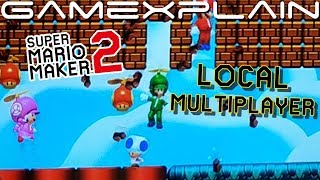 Super Mario Maker 2 - Local Co-Op Gameplay (Goombrat Stacks, Propeller Suits, & Bob-Ombs!!)