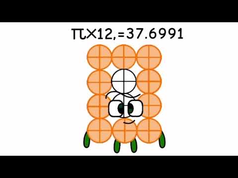 Numberblocks band pi times 12