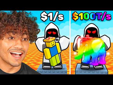 $0 To $100 TRILLION RACE In Survive Lava For Brainrots..