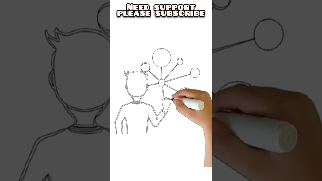 #shorts Draw a social media chart #drawing