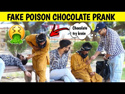 Fake Poison Chocolate Prank 🤣|| Hilarious Reactions || by Iqbal Malik & Sharik shah on @sharikshah 