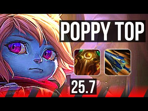 POPPY vs AKALI (TOP) | KR Diamond | 25.7