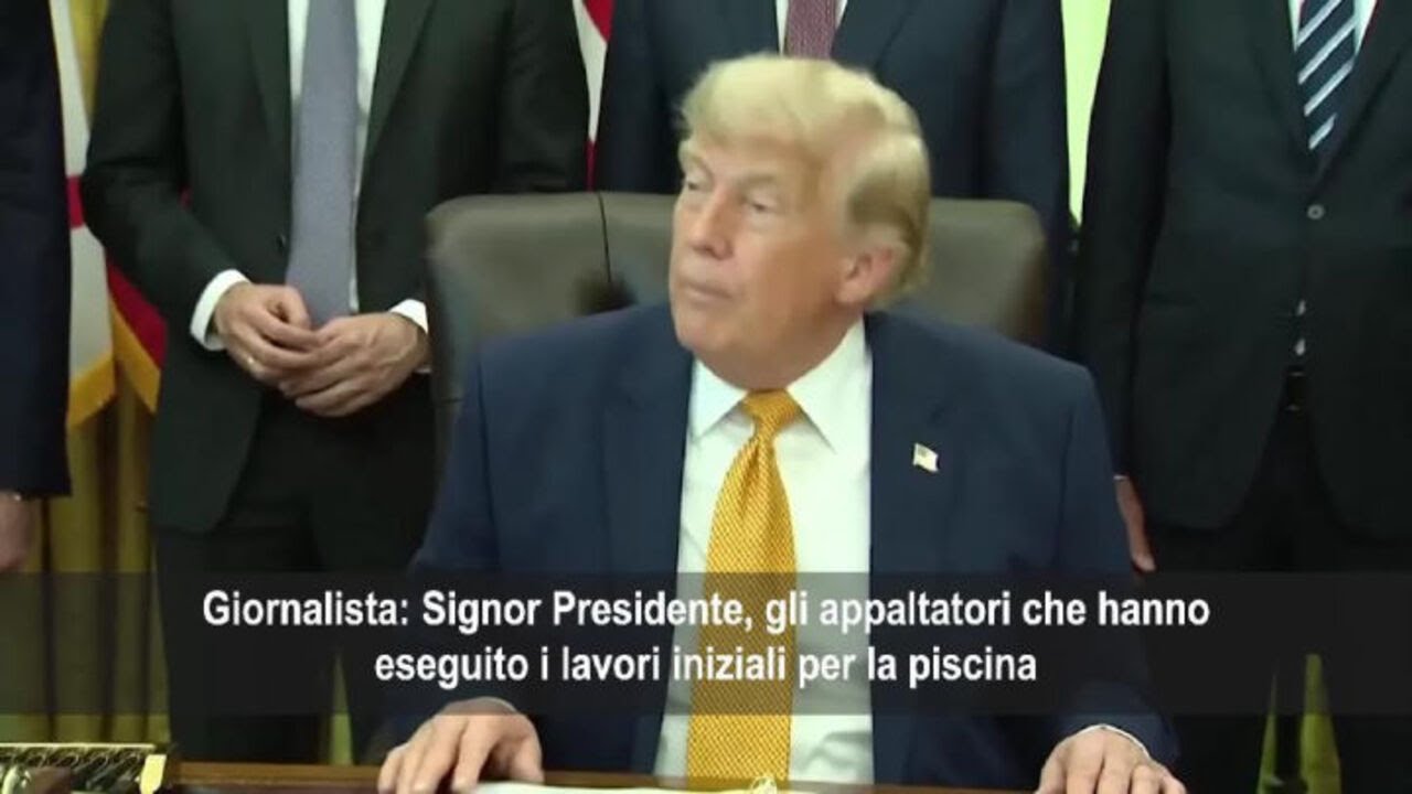 Trump: Sabotaggio alla Reflecting Pool Washington, vandali hanno tagliato fondo con un coltello