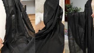 বিভিন্ন ডিজাইনের স্টাইলিশ বোরকার ওড়না ।  black orna collection 2025 । black orna design/black orna
