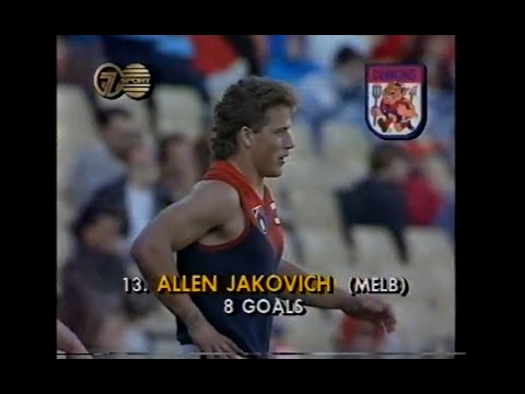 Allen Jakovich - Melbourne - 8 goals v Sydney Swans - 1991 Round 15 - SCG - AFL