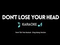Don't Lose Your Head KARAOKE - Six Musical | Sing Along w/ Back Up Voices