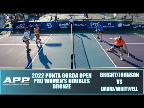 2022 Punta Gorda Pickleball Open Pro Women's Doubles Bronze: Bright/Johnson VS David/Whitwell
