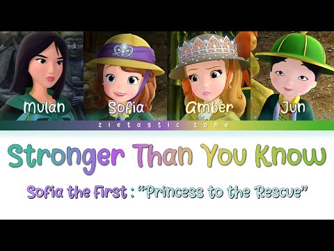 Stronger Than You Know- Color Coded Lyrics| Sofia the First "Princess to the Rescue"| Zietastic Zone