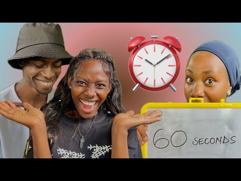 FUNNIEST 60 SECONDS CHALLENGE |ft ZAYRA & EGESSA | Ep 3| BOUGIEJUNIOR