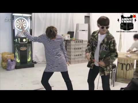 [ENG] 160912 BANGTAN BOMB Free dance time with JIMIN & V Bette HuMatthews