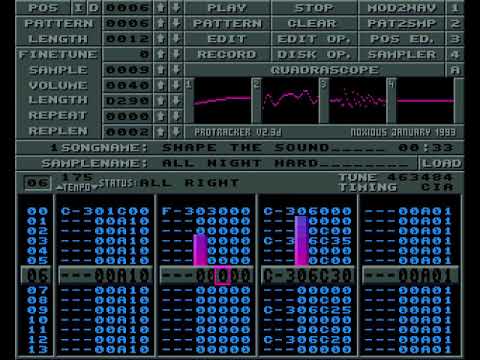 shape the sound (protracker jungle)