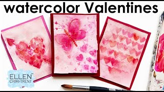 EASY Watercolor Valentines for Beginners!