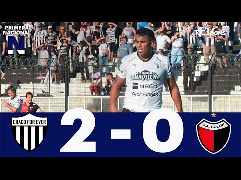 Chaco For Ever 2-0 Colón | Primera Nacional | Fecha 21 (Zona B)