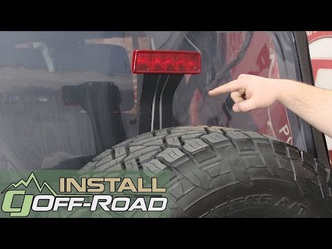 Jeep Wrangler Rugged Ridge Third Brake Light Extension Kit 2007-2018 Installation