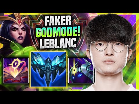 FAKER LITERALLY GOD MODE WITH LEBLANC IN EUW SOLOQ! - T1 Faker Plays Leblanc MID vs Kassadin!