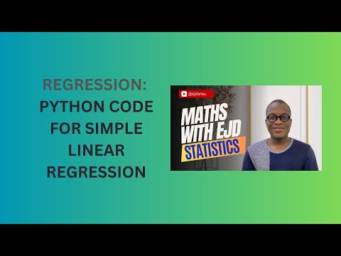 26 Python Code For Simple Linear Regression