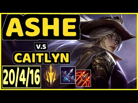 REKKLES (ASHE) vs CAITLYN - 20/4/16 KDA BOTTOM ADC CHALLENGER GAMEPLAY - EUW