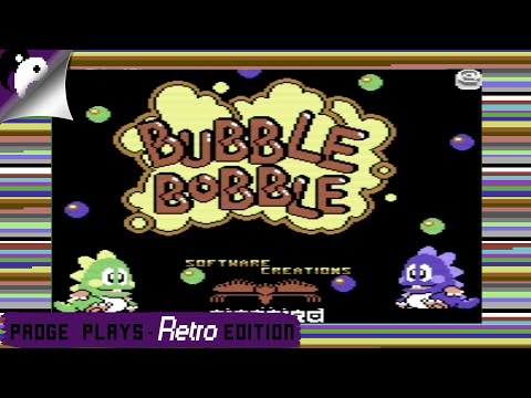 Padge Plays! Retro Edition: Bubble Bobble (C64 & Arcade 1986 - Taito/Firebird) Commodore 64 Gameplay