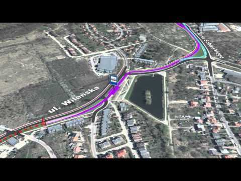 Przebieg trasy tramwajowej łączącej południe Gdańska z Wrzeszczem