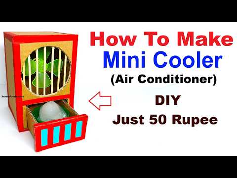 how to make mini air cooler ac working model for science project exhibition diy howtofunda