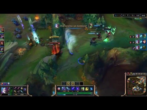 Jinx unofficial quadra with a splash triple kill