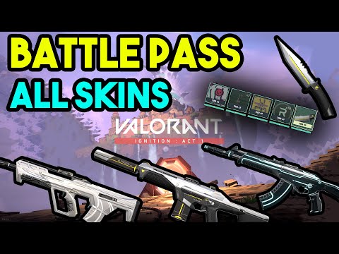VALORANT BATTLE PASS *ALL WEAPON SKINS*
