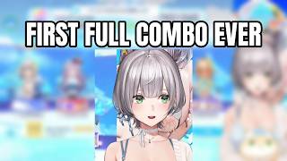 First-Ever Full Combo in Rhythm Game Sparks Pure Excitement | Shirogane Noel