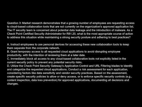 156 215 81 20 Check Point Certified Security Administrator   R81 20  CCSA  Free Practice Test video