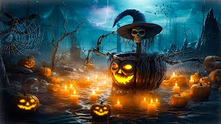 1 Hour Relaxing Halloween Music 👻🕷️Spooky Ambience Halloween Night And Scary Halloween Sounds 🎃