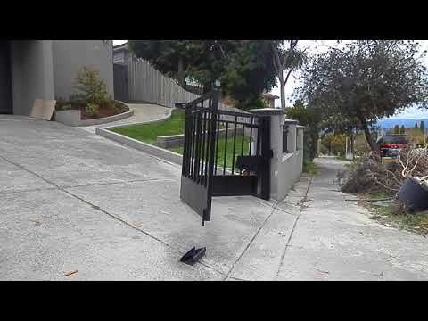 Gate Solution for Steep Incline - by The Motorised Gate Company