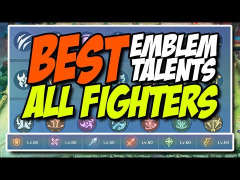 BEST EMBLEM TALENTS FOR ALL FIGHTERS || MOBILE LEGENDS GAME GUIDE