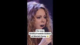 the way aretha franklin looked at mariah carey #shorts