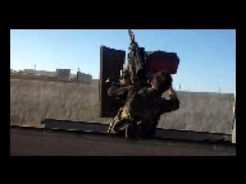 التصدي للطيران الحربي في بلدة حيش في ريف إدلب من قبل لواء موسى بن النصير