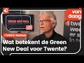 Enschedeër Dirk Stemerding leidde een debat over de Green New Deal in Twente
