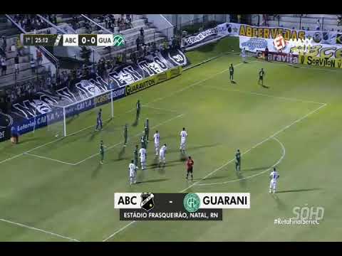 [MONTAGEM] ABC-RN 4 - 0 GUARANI-SP (COM HINOS GLOBO)