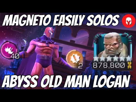 Magneto SOLOs Abyss OLD MAN LOGAN - 6 MILLION HEALTH!!!