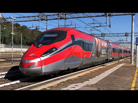 TRENI VELOCI IN transito a Monselice: FRECCIAROSSA E TRENI MERCI!