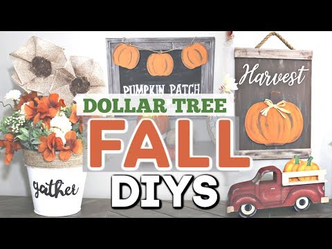 Diy Dollar Tree Fall Decor 2019 Fall Home Decor Diy Crafts