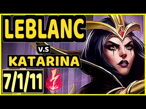 TINOWNS (LEBLANC) vs KATARINA - 7/1/11 KDA MID CHALLENGER GAMEPLAY - BR