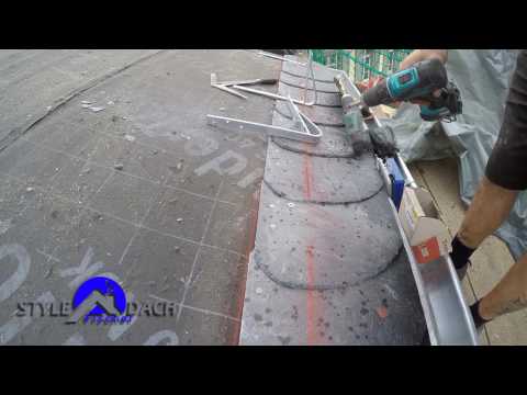 Schneefangstütze ins Schieferdach einbauen ohne Unterdeckblech - Schieferdecker aus Sachsen