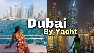 Dubai Yacht Experience - Renting a yacht in Dubai & exploring the Marina | Dubai travel vlog