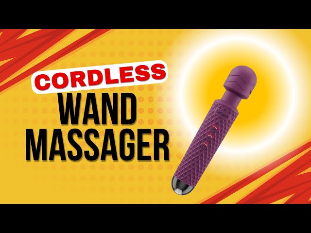 Vídeo relacionado con bed geek Wand Masajeador Corporal Personal Inalámbrico de Mano con Función de Memoria, Resistente al Agua, Recargable por USB, 20 Patrones de Vibración, 8 Velocidades, Silicona Suave para la Piel